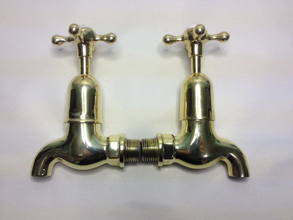 1) Polished brass BIB taps